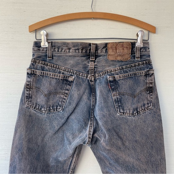 Levi’s | Vtg 80s Button-Fly 501s Acid Washed Straight Leg High-Rise Jeans | 1981 - Picture 12 of 17